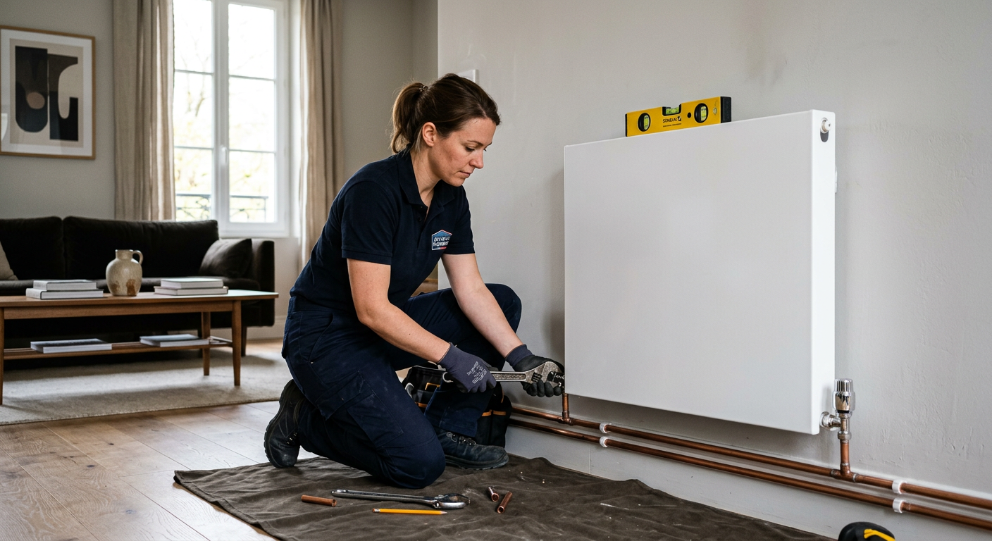 Installation de radiateur et robinet thermostatique à Villejuif 94