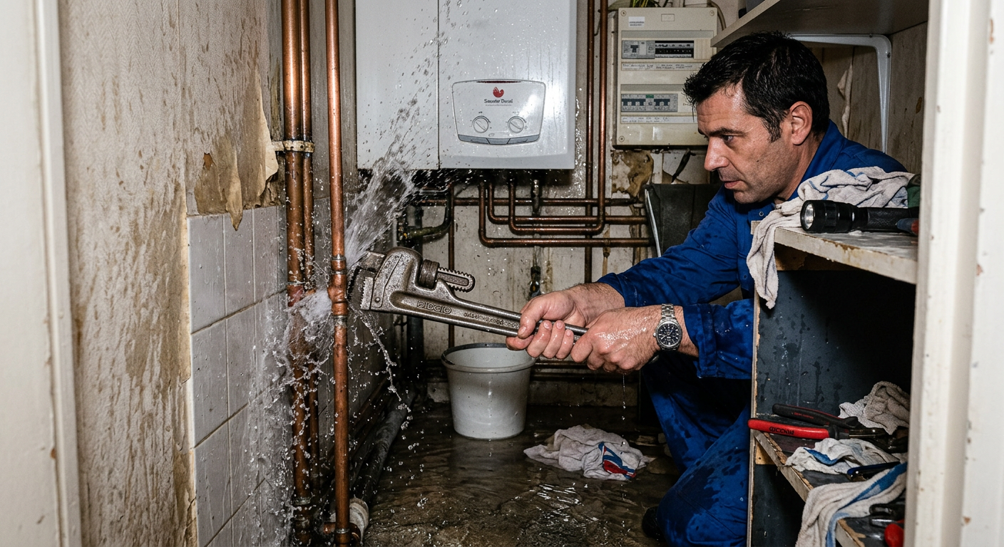 Réparation urgente fuite d'eau sur tuyauterie cuivre à Villejuif 94